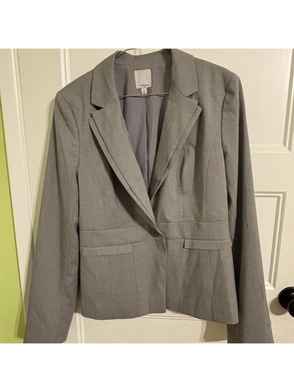 Halogen Women's Gray Tailored Blazer Size 8